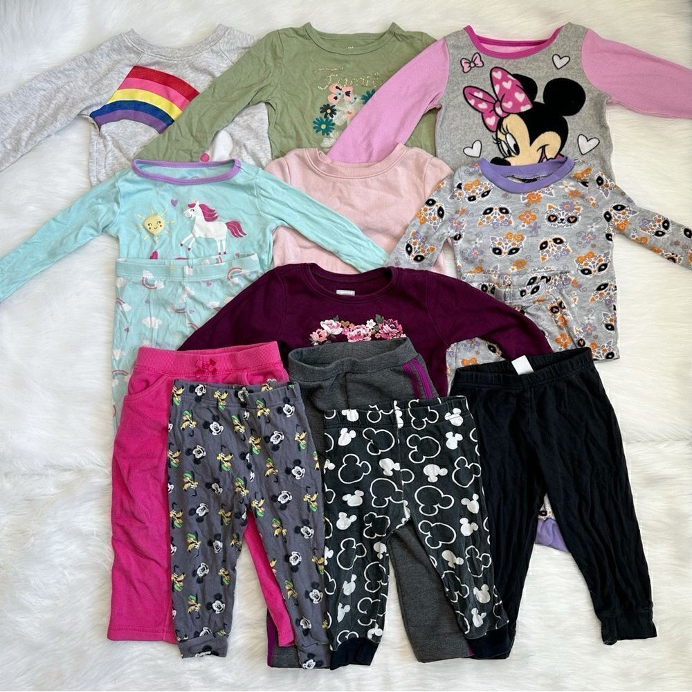 24 Months Baby Girl Long Sleeves & Pants Set LOT
